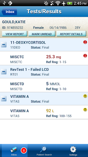 LabWorks Physician Portal Screenshot 1