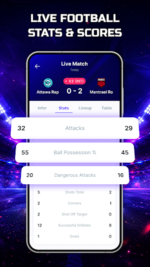 Football Live Score Zone Screenshot 2