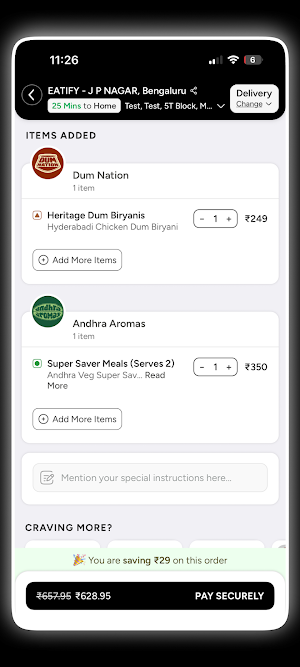 Eatify Screenshot 3