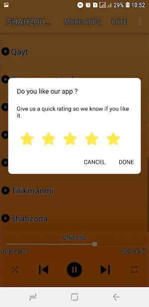 Shahzouda qo'shiqlar Screenshot 2