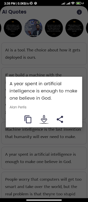 AI Quotes and Sayings Screenshot 1