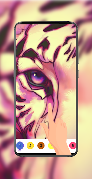 Young Tiger:Color Master by Number Coloring Book Screenshot 0