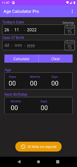 Age Calculator Pro Screenshot 2