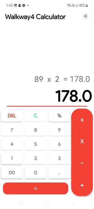 Walkway4 calculator Screenshot 1
