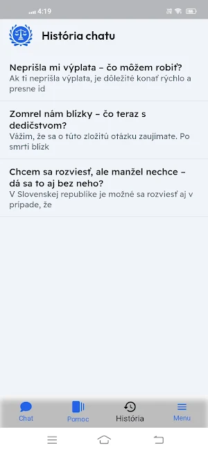 Právnik Online Screenshot 1