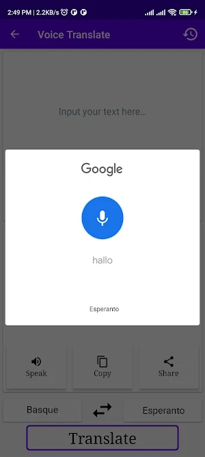 Basque To Esperanto Translator Screenshot 3