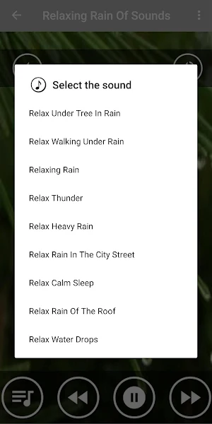 Rain Sounds Relaxing Sleep Screenshot 1