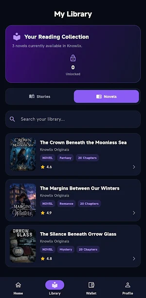 Knowlix - Stories & Novels Screenshot 3