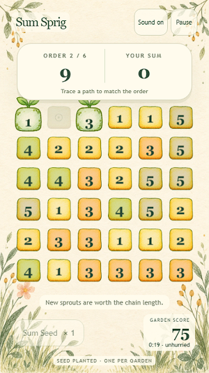 Sum Sprig Screenshot 3