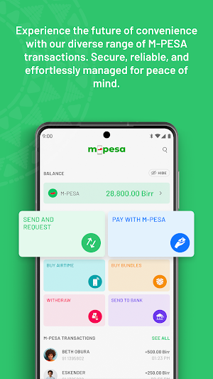 M-PESA Safaricom Ethiopia Screenshot 2