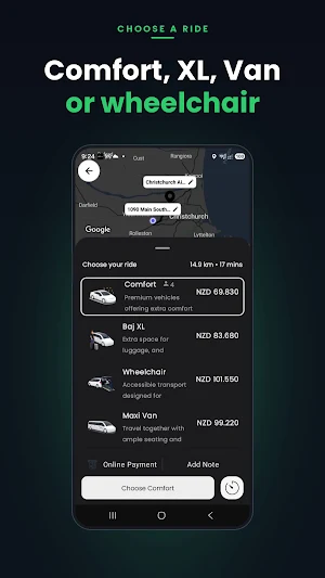 Baj: Taxi, Rides & Tours App Screenshot 2