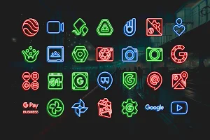 [SSP] - Neon RGB Icon Pack Screenshot 1