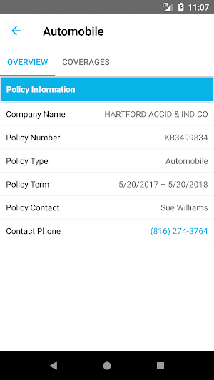 Carolina Underwriters Ins. Screenshot 1