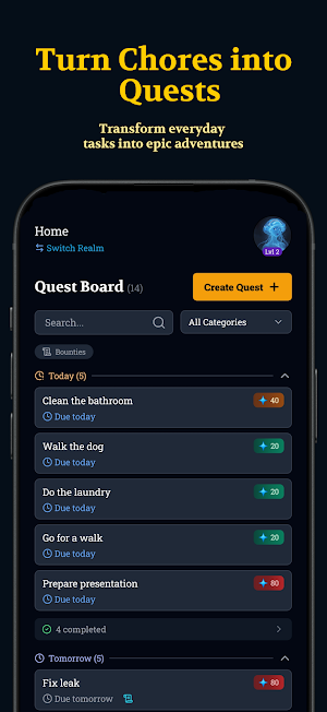 Chorebound: Gamify Your Habits Screenshot 1
