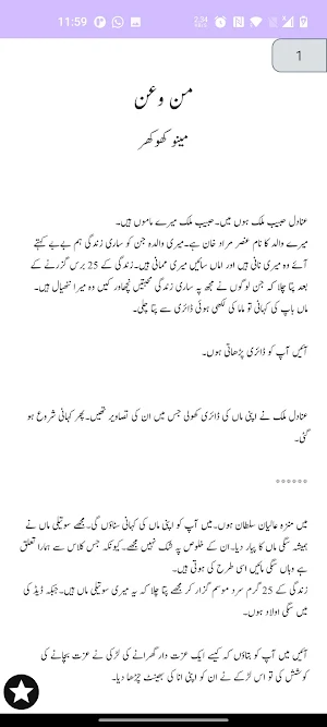 Man o Ann Urdu Romantic Novel Screenshot 1