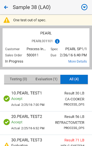 Process Quality Manager EBS Screenshot 2