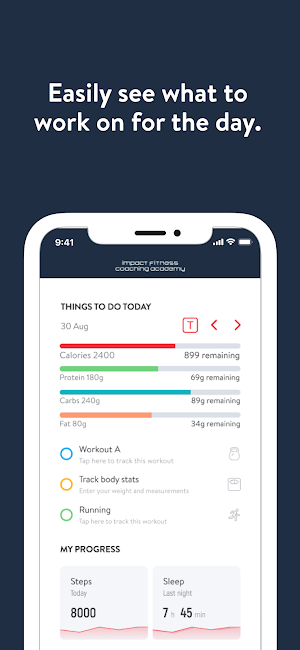 Impact Fitness Coach Academy Screenshot 1
