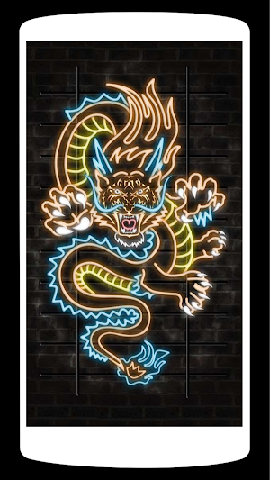 Neon Dragon wallpaper 4K Screenshot 2