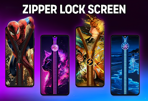 Zipper Lock Screen - Zip Lock Screenshot 0