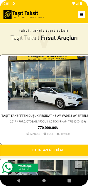Taşıt Taksit Screenshot 2