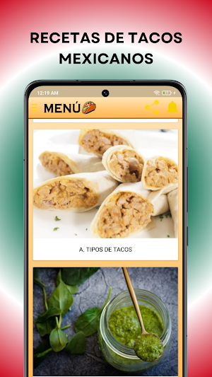 Recetas de Tacos de México Screenshot 2