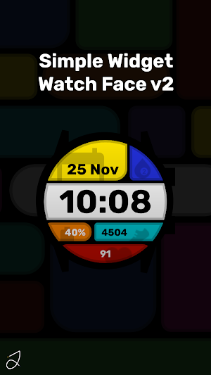 Simple Widget Watch Face v2 Screenshot 0