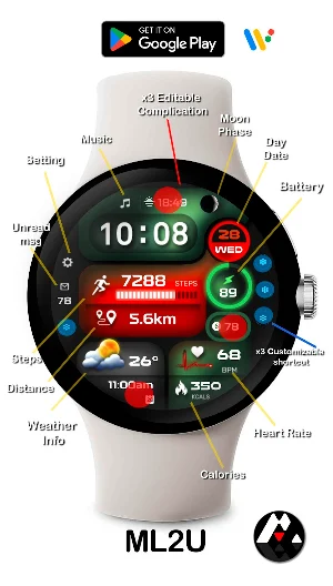 ML2U 255 Watch Face Screenshot 1