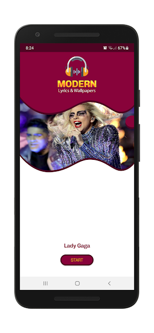 Lady Gaga Lyrics & Wallpapers Screenshot 0