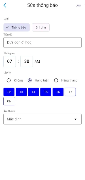 Nhắc việc - Notify tasks Screenshot 1