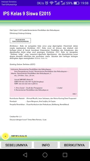 IPS Kelas 9 Siswa E2015 Screenshot 1