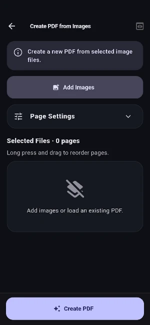 Image to PDF - Insert Images Screenshot 1