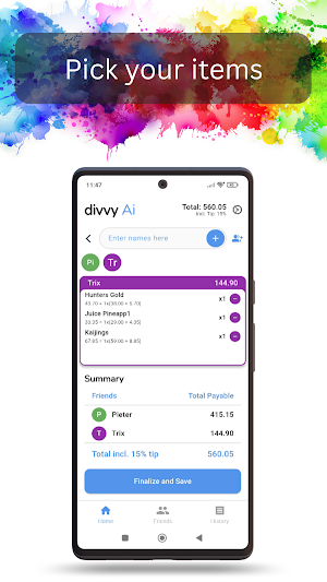 divvy Ai - Bill Splitter Screenshot 1