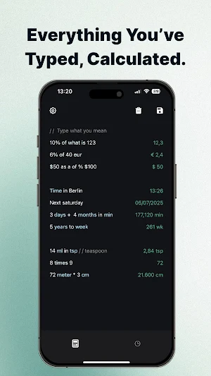LetsCalc: Note & Calculator Screenshot 1