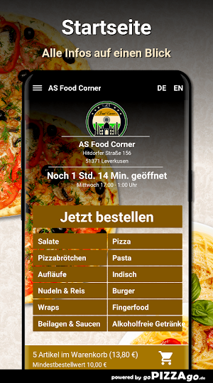 AS Food Corner Leverkusen Screenshot 1