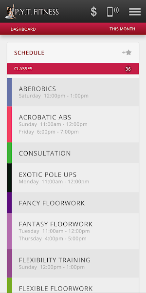 PYT Fitness Screenshot 1