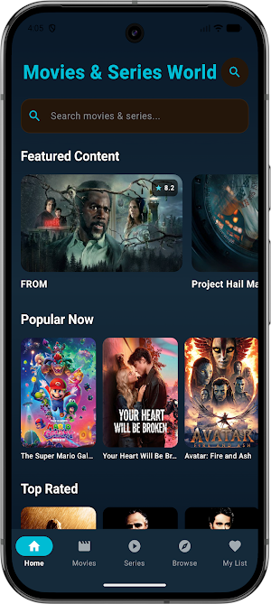 Movies & Series World Screenshot 0