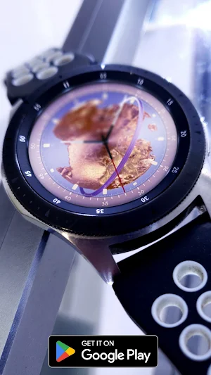 Abstract Gold Watch Face Screenshot 2