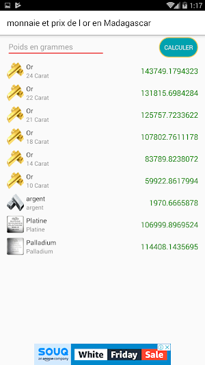 devise et prix de l'or à Madagascar Screenshot 3
