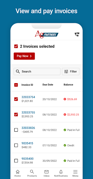 Ag Partners Portal Screenshot 1