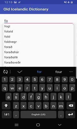 A concise dictionary of old Icelandic (Trial) Screenshot 2