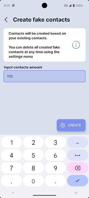 Fake Contacts Screenshot 1