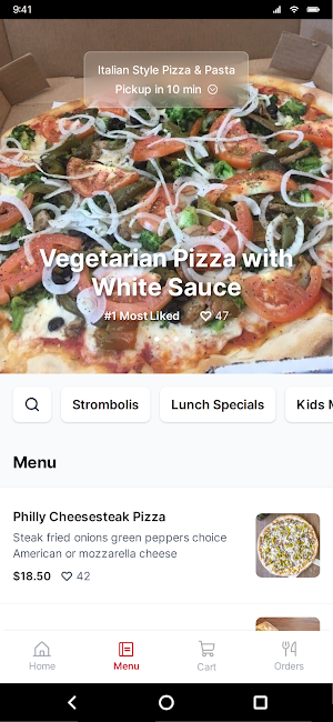 Italian Style Pizza & Pasta Screenshot 1