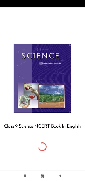 Class 9 Science NCERT Book Screenshot 0
