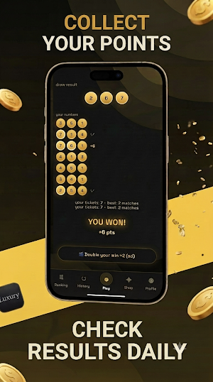 Luckio — daily number draws Screenshot 3