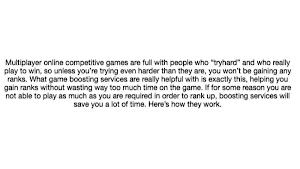 Online Game Boosting Guide Screenshot 0