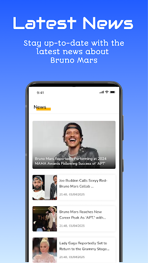Bruno Mars Lyrics Screenshot 3