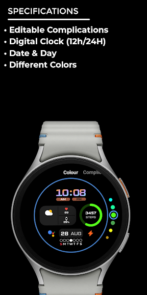 Night ver 29 - watch face Screenshot 3