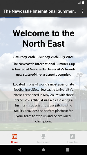 Newcastle International Summer Cup Screenshot 0