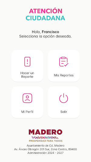 Atención Ciudadana Madero Screenshot 0