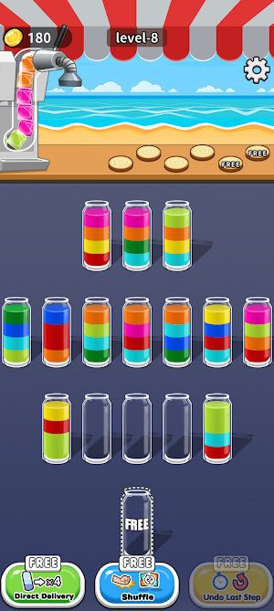 Color Water: Fluid Sort Puzzle Screenshot 1